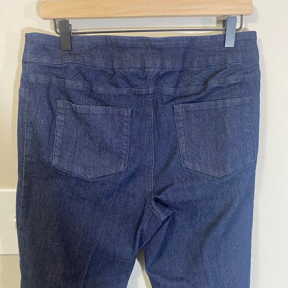 Soft Surroundings Dark Wash Denim Pull On Stretch Jegging Petite Size PM - Picture 6 of 8